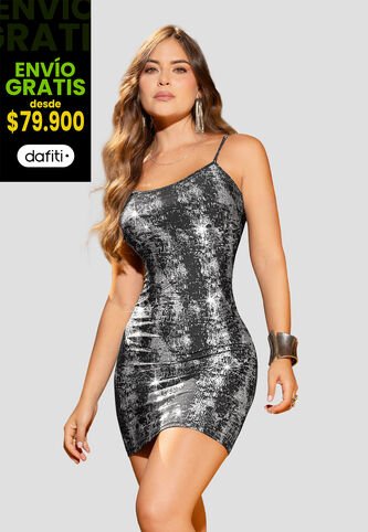 Vestido Corto Mujer Negro Mp 112826 MP