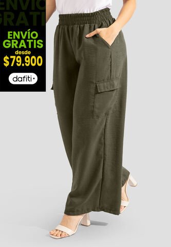 Pantalón Mujer Verde Militar Mp 112324 MP