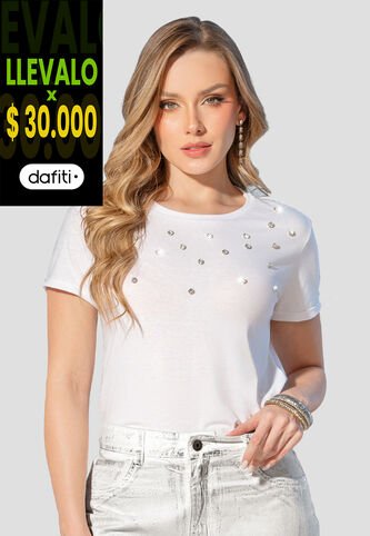 Camiseta Mujer Blanco Mp 105178 MP