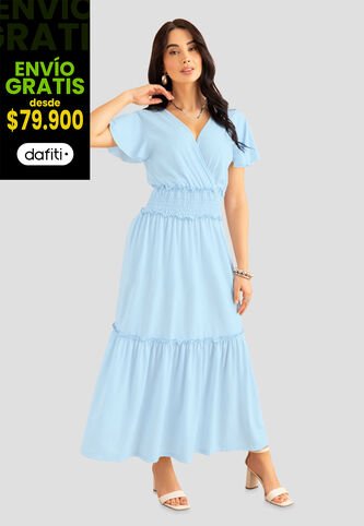 Vestido Mujer Azul Baby Mp 112659 MP