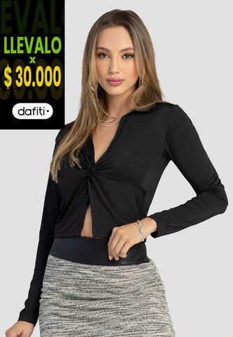Blusa Mujer Negro Mp 104025 MP