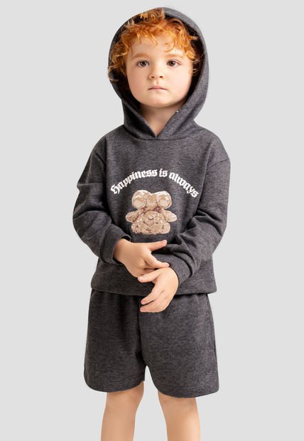 Conjunto Infantil Masculino Gris Mp 103661