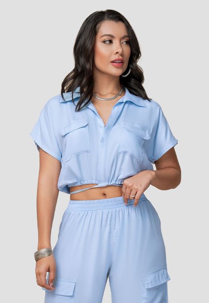 Blusa Mujer Azul Mp 104067
