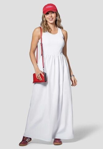 Vestido Largo Mujer Blanco Mp 114652 MP