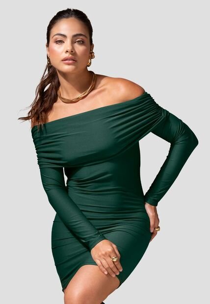 Vestido Corto Mujer Verde Pino Mp 114672