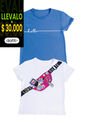Camiseta Paq X2 Infantil Femenino Multicolor Mp 6080 de MP