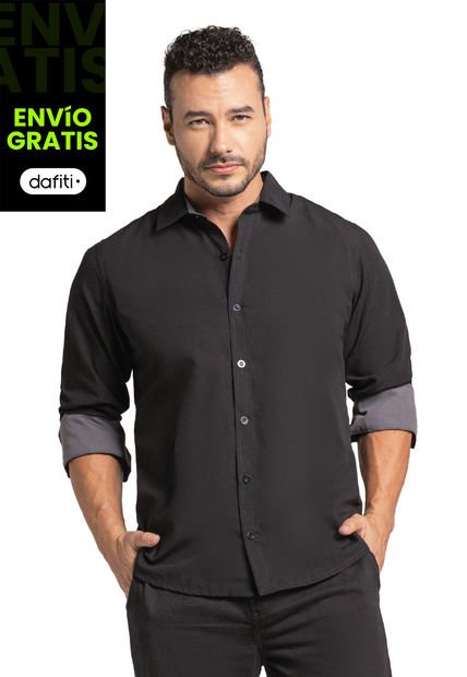 Camisa Hombre Negro Mp 100154