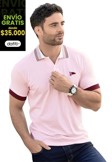 Polo Hombre Rosado Mp 87618