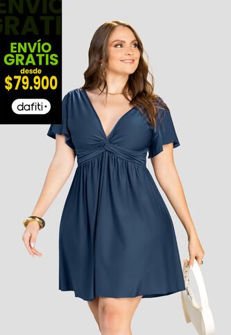 Vestido Corto Mujer Azul Profundo Mp 112274 MP