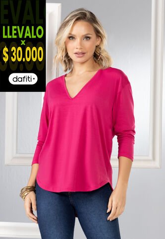 Camiseta Mujer Fucsia Mp 16856 MP