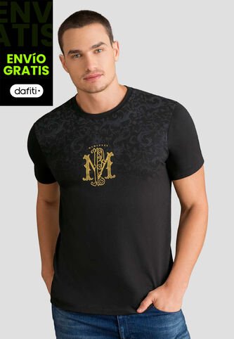 Camiseta Hombre Negro Mp 112802 MP