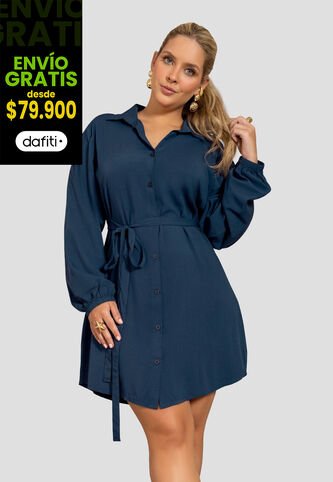 Vestido Mujer Azul Profundo Mp 112256 MP