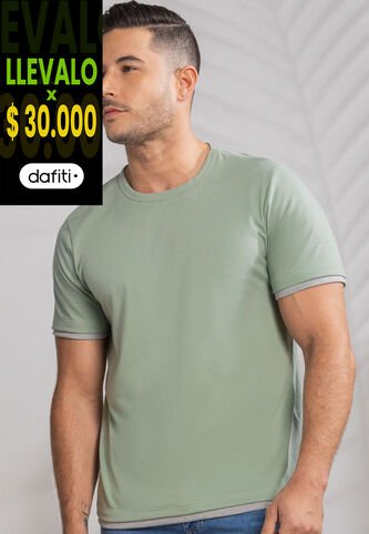 Camiseta Hombre Verde Mp 389 MP
