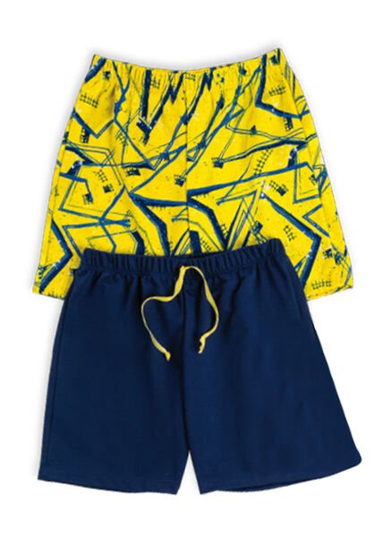 Bermuda Paq X2 Infantil Masculino Multicolor Mp 5672