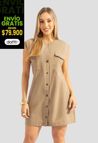 Vestido Corto Mujer Latte Mp 112322 MP
