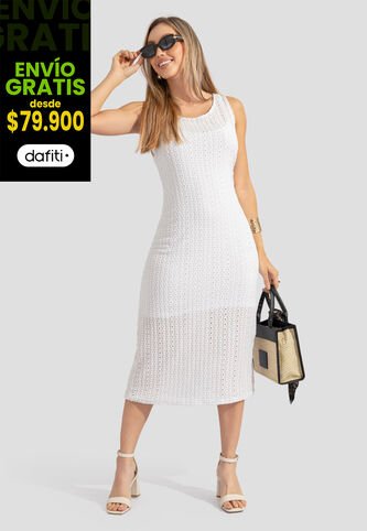 Vestido Paq X2 Mujer Blanco Mp 112460 MP