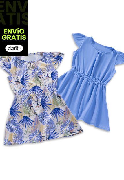 Vestido Paq X2 Infantil Multicolor Mp 3963