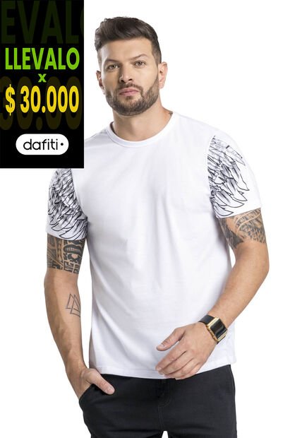 Camiseta Masculino Blanco Mp 1350