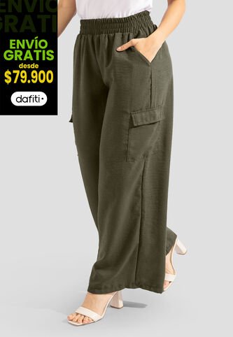 Pantalón Mujer Verde Militar Mp 112324 MP