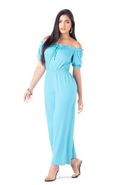 Enterizo Largo Mujer Azul Mp 34911