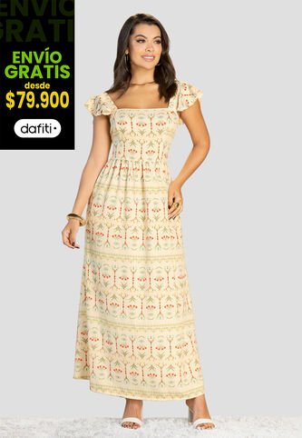 Vestido Mujer Estampado Mp 112269 MP