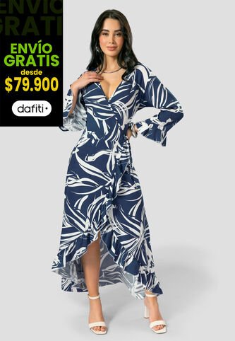 Vestido Largo Mujer Estampado Mp 112051 MP
