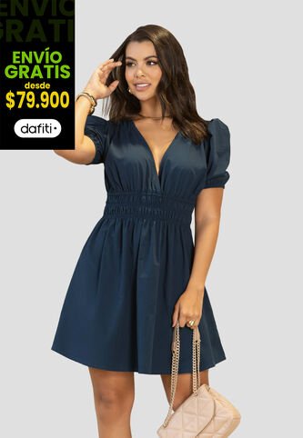 Vestido Mujer Azul Profundo Mp 112270 MP