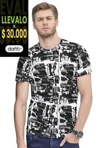 Camiseta Hombre Estampado Mp 87253 MP