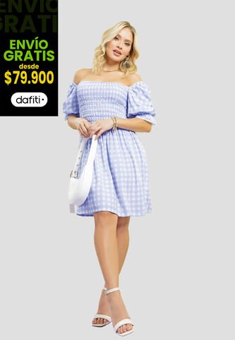 Vestido Corto Mujer Estampadohortensia Mp 111282 MP