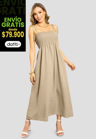 Vestido Largo Mujer Latte Mp 111283 MP