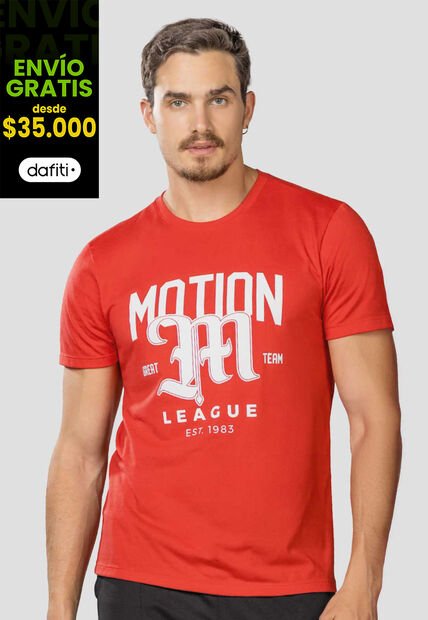Camiseta Hombre Rojo Mp 113610