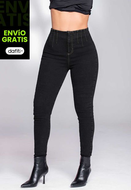 Jean Exterior Negro Mp 1319