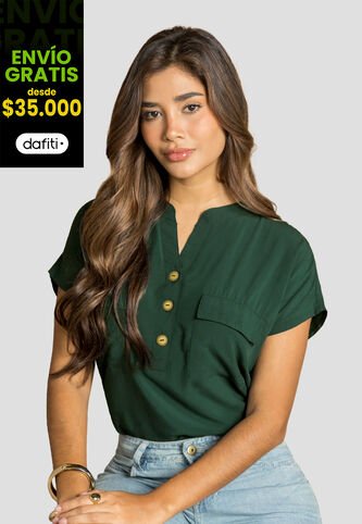 Blusa Mujer Verde Pino Mp 110853 MP
