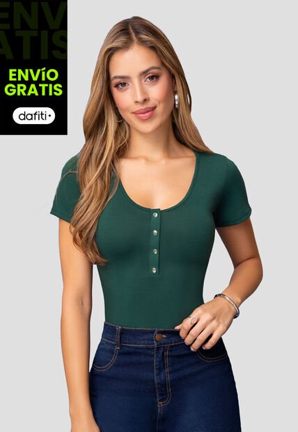 Blusa Mujer Verde Pino Mp 111998