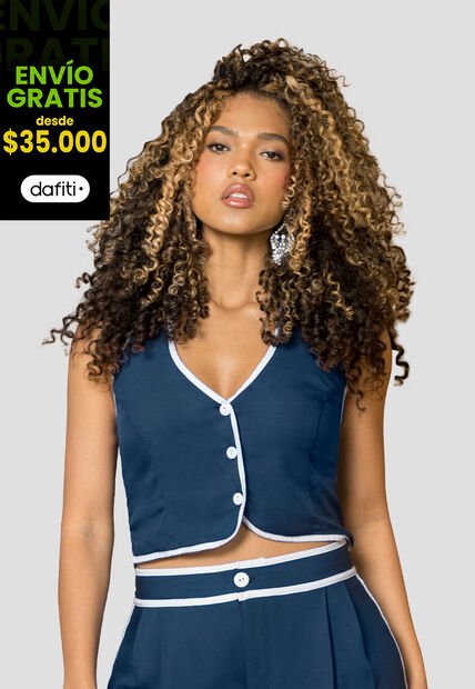 Blusa Mujer Azul Profundo Mp 113932