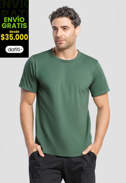 Camiseta Hombre Verde Mp 34556