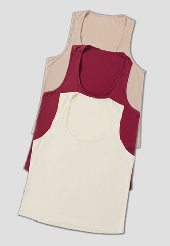 Camiseta Paq X3 Mujer Multicolor Mp 33603 MP