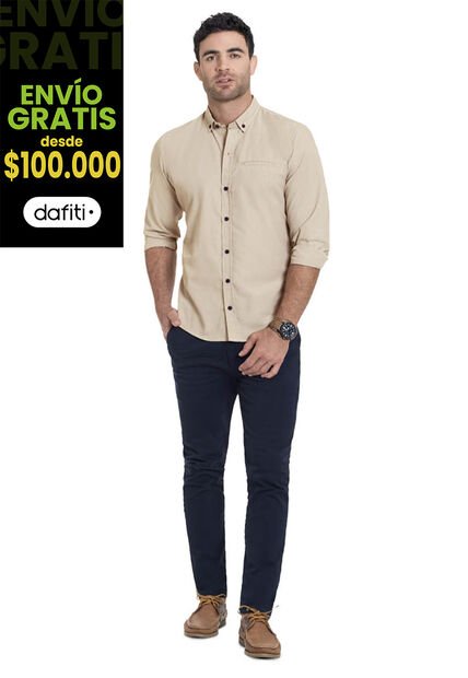 Camisa Adulto Masculino Caqui MP