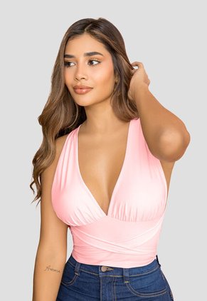 Blusa Mujer Rosa Mp 114027