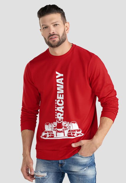 Buzo Hombre Rojo Mp 100120