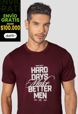 Camiseta Hombre Merlot Mp 114010 MP