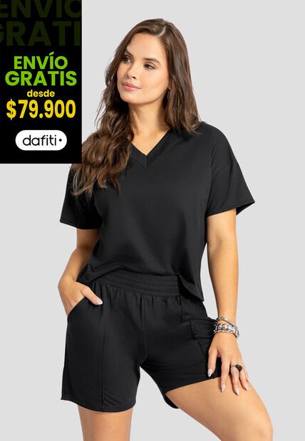Conjunto Mujer Negro Mp 110863