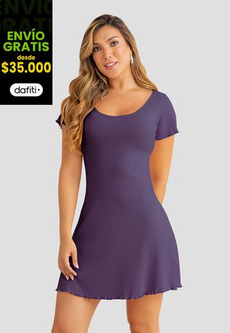 Vestido Corto Mujer Vino Mp 110674 MP