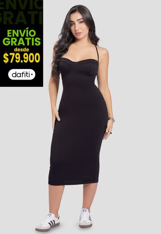 Vestido Mujer Negro Mp 5519 MP