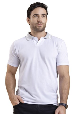 Polo Hombre Blanco Mp 4104 MP