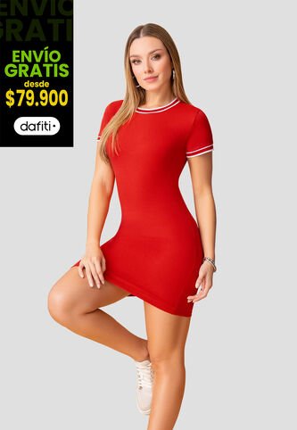 Vestido Corto Mujer Rojo Mp 111999 MP