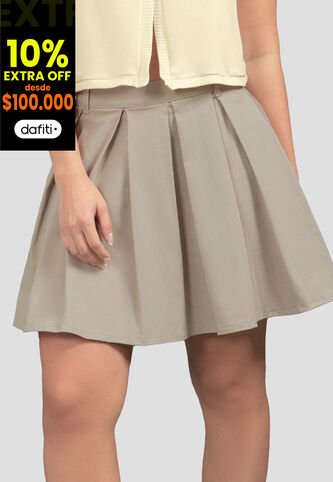 Falda Corta Mujer Latte Mp 110986 MP