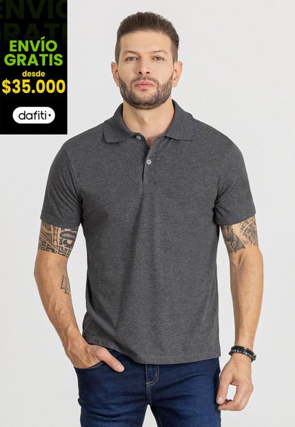 Polo Hombre Negro Mp 96038