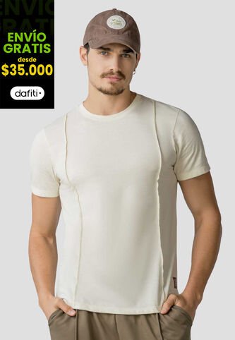 Camiseta Hombre Crema Mp 113439 MP