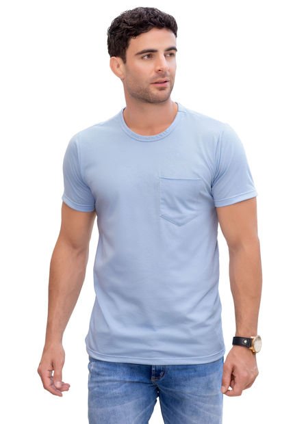 Camiseta Hombre Azul Mp 78120